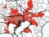 日本地図で、人口が増加している「市・区」に色を塗ったら……