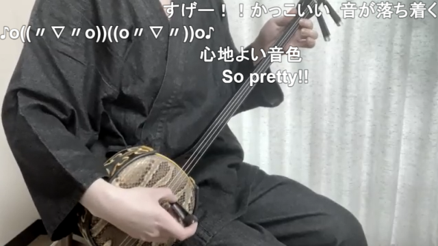 独創的 沖縄三線野村流 オーダーメイド 着物 古典音楽 和楽器