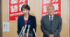公明党との党首会談で連立解消が決定的となった後、神妙な面持ちで記者団の取材に応じる高市早苗総裁（左）と鈴木俊一幹事長
