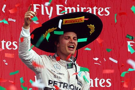 F1メキシコGP ロズベルグがV