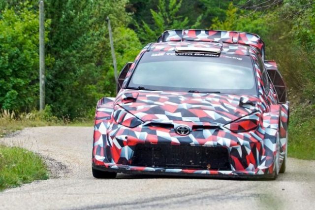 トヨタが2022年シーズンのWRC投入に向け、開発を進めている新型ラリー1マシン
