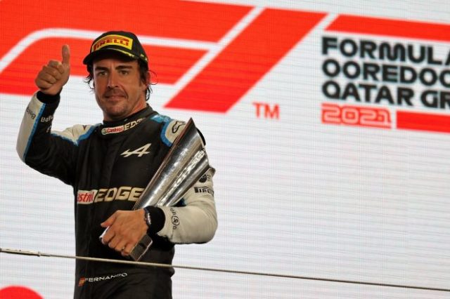 2021年F1第20戦カタールGP フェルナンド・アロンソ(アルピーヌ)が3位を獲得