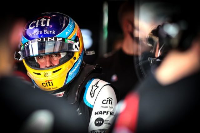 7年ぶり、105戦ぶりの表彰台を獲得したフェルナンド・アロンソ(アルピーヌF1)