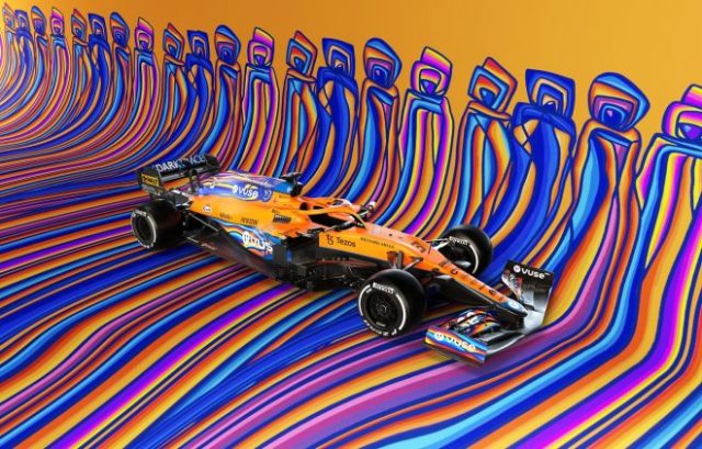 2021年F1第22戦アブダビGP用マクラーレンMCL35Mのカラーリング
