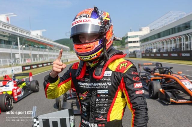 スーパーフォーミュラ・ライツ第9戦を制した木村偉織(HFDP WITH B-MAX RACING)