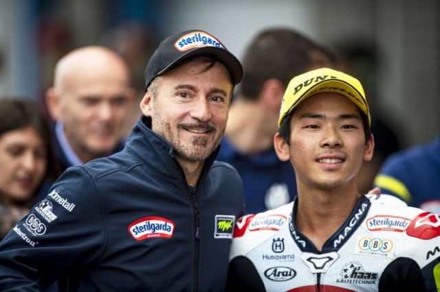 Moto3:マックス・ビアッジと佐々木歩夢(Sterilgarda Husqvarna Max)/2022MotoGP第11戦オランダGP