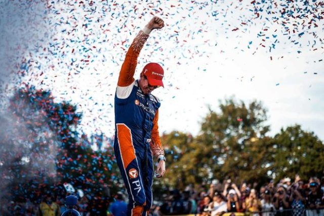 今シーズン2勝目を挙げたスコット・ディクソン(チップ・ガナッシ)