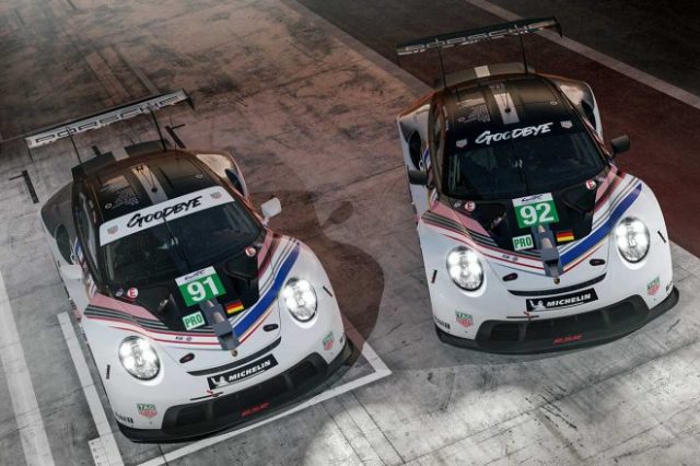 ポルシェ、911 RSRのLMGTEプロ最終レース特別カラーリングを公開