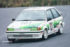 1987年の全日本ツーリングカー選手権第5戦インターTECを戦ったSCCN パルサー。高杉好成と桂伸一がドライブした。