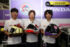 SANRIO CHARACTERS × Honda Kumamoto Racing（左から千田俊輝、井手瑶輔、小島一浩）／2026鈴鹿8耐