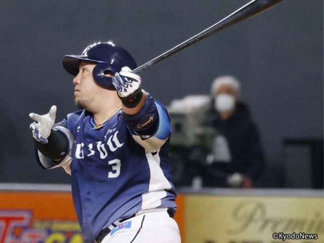 西武・山川穂高 (C)Kyodo News