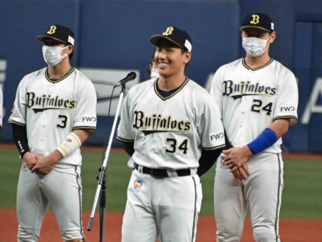 オリックス・吉田正尚選手会長<写真=北野正樹>