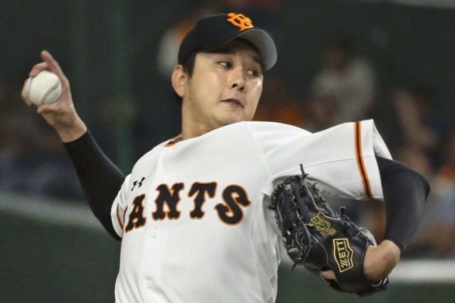 巨人・野上亮磨 (C)Kyodo News