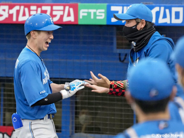 日本ハム・松本剛 (C) Kyodo News
