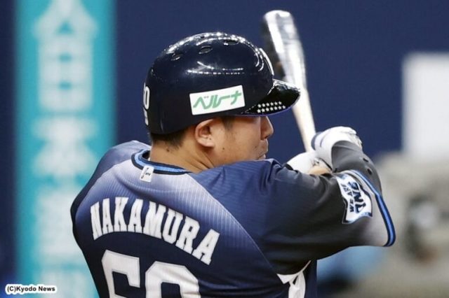 西武・中村剛也 (C)Kyodo News