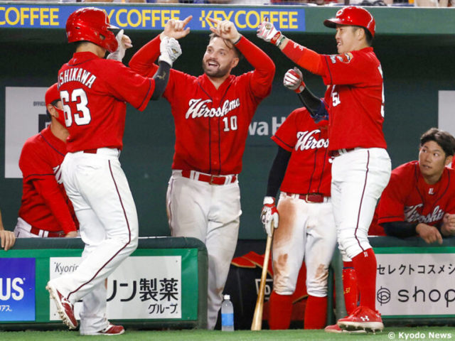 役者が揃った広島打線 (C) Kyodo News