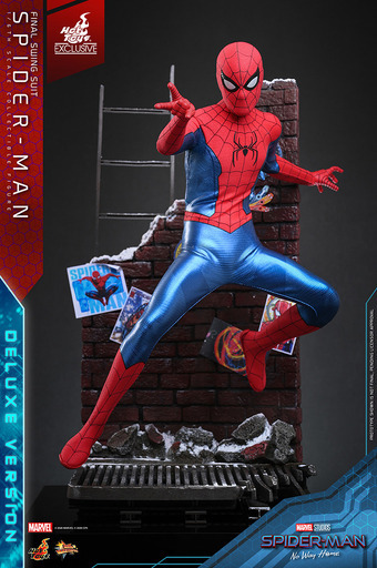 雪のニューヨークを再現した台座も！ スパイダーマン「ファイナル