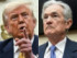トランプ米大統領（左）と連邦準備制度理事会（ＦＲＢ）のパウエル議長（ＡＦＰ時事）