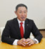 インタビューに答える野村信託銀行の岡田伸一社長＝８日、東京都千代田区