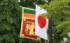 日本とスリランカの国旗＝2023年５月