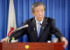 記者会見する自民党の森山裕幹事長＝３日午前、東京・永田町の同党本部