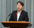記者会見する林芳正官房長官＝６日、首相官邸