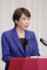 衆院選から一夜明け、記者会見する高市早苗首相（自民党総裁）＝９日午後、東京・永田町の同党本部