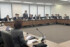 日本成長戦略会議の分科会であいさつする上野賢一郎厚生労働相（左から４人目）＝２７日午前、東京都千代田区
