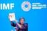 １４日、バンコクで記者会見する国際通貨基金（ＩＭＦ）のゲオルギエワ専務理事（ＥＰＡ時事）