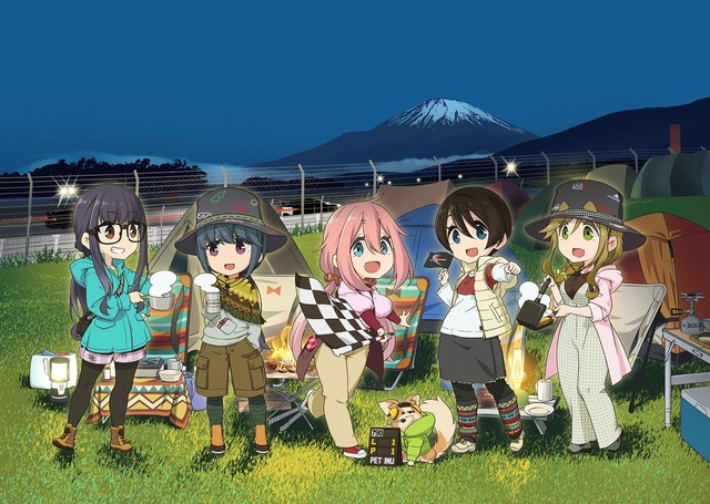 『ゆるキャン△』×「富士スピードウェイ」コラボ第3弾 新作イラスト(C)A