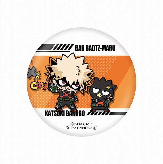 「僕のヒーローアカデミア×サンリオキャラクターズ」第2弾「缶バッジ」(C)堀越耕平/集英社・僕のヒーローアカデミア製作委員会(C)2021 SANRIO CO.