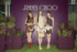「JIMMY CHOO Street Cafe Ginza」に来場したNiziU（左から）RIMA、AYAKA、MAKO