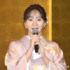 三田寛子の着物で会見に参加した能條愛未 （C）ORICON NewS inc.