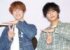 “T2”ポーズを披露したKis-My-Ft2（左から）宮田俊哉、藤ヶ谷太輔 （C）ORICON NewS inc.