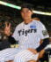 阪神対DeNA 2勝目を飾り笑顔を見せる阪神早川（撮影・藤尾明華）