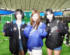 TWICEの、左からMOMO、SANA、MINA（2025年3月撮影）