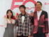 「ガシャポン50周年発表会」に登壇した左から柏木由紀、アンガールズ山根良顕、田中卓志（撮影・鎌田良美）