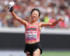 女子マラソンで7位入賞を果たした小林（撮影・足立雅史）