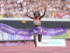 女子マラソンで金メダルに輝いたケニアのジェプチルチル（撮影・足立雅史）