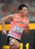 男子400メートル予選で力走する佐藤（撮影・足立雅史）