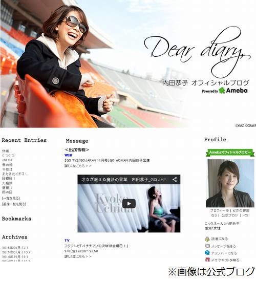 内田恭子が報道に怒り初合コン