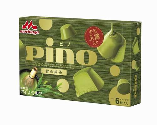 宇治玉露使用「ピノ旨み抹茶」、まろやかな旨みと芳醇な香りが広がる。