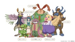 左からヌヴェル(CV:家中宏)、草人(CV:森永千才)、レイチェル(CV:高橋ミナミ)、ボイド警部(CV:辻親八)、ニキータ(CV:高木渉)、ユカちゃん(CV:久野美咲)、マーク(CV:保村真)。
